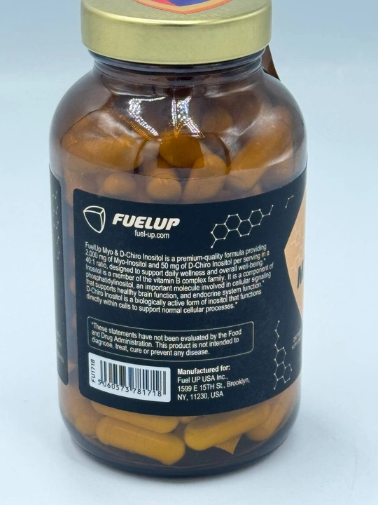 FuelUp Myo & D-Chiro Inositol 120caps, комплекс мио-инозитола и D-хиро-инозитола