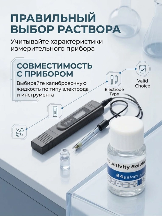 Калибровочный раствор 1413 ms/cm для TDS/EC метров
