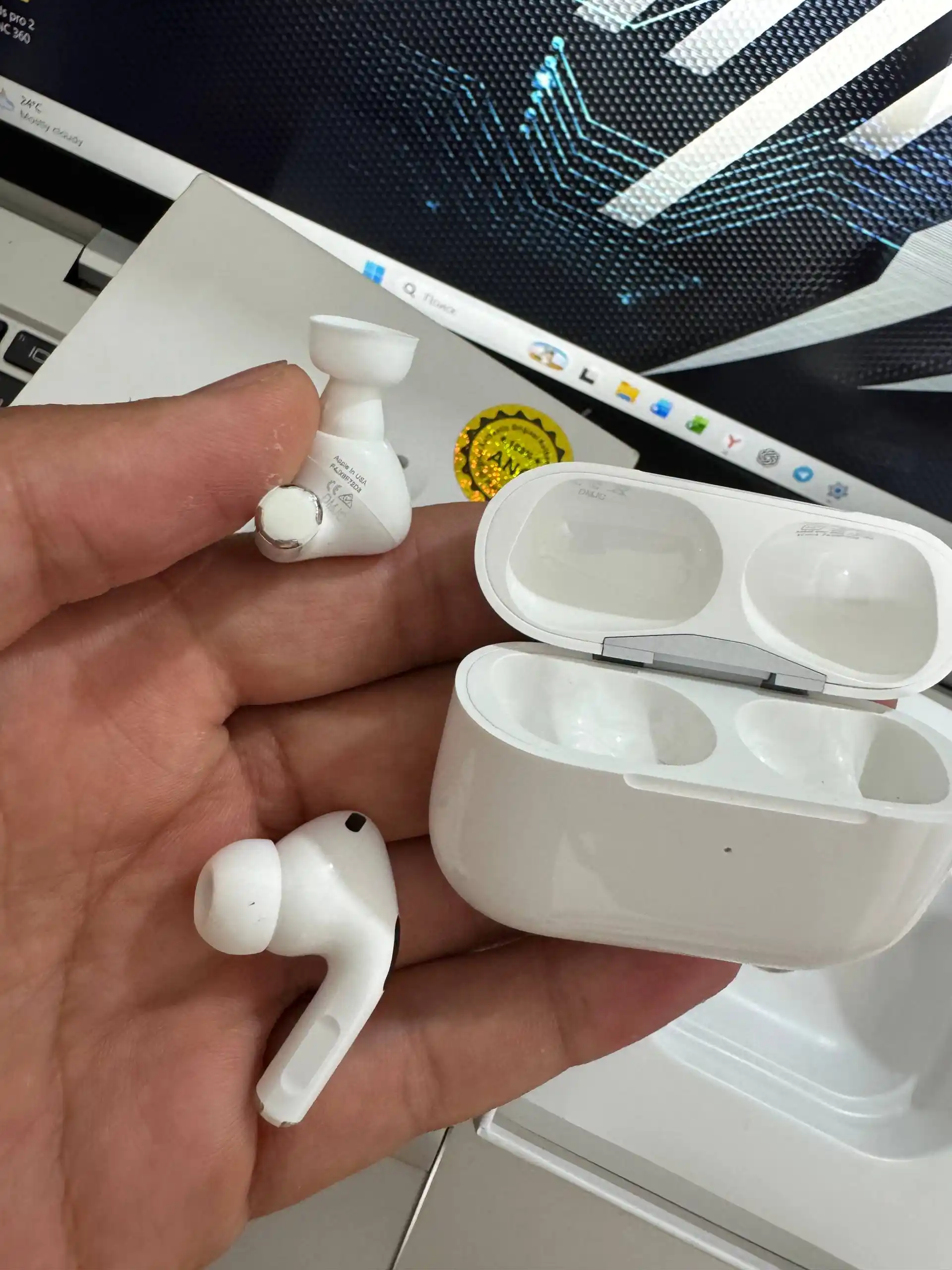 Simsiz quloqchinlar Pro 2 ANC full funksiyali bluetooth naushnik iPhone va Android uchun