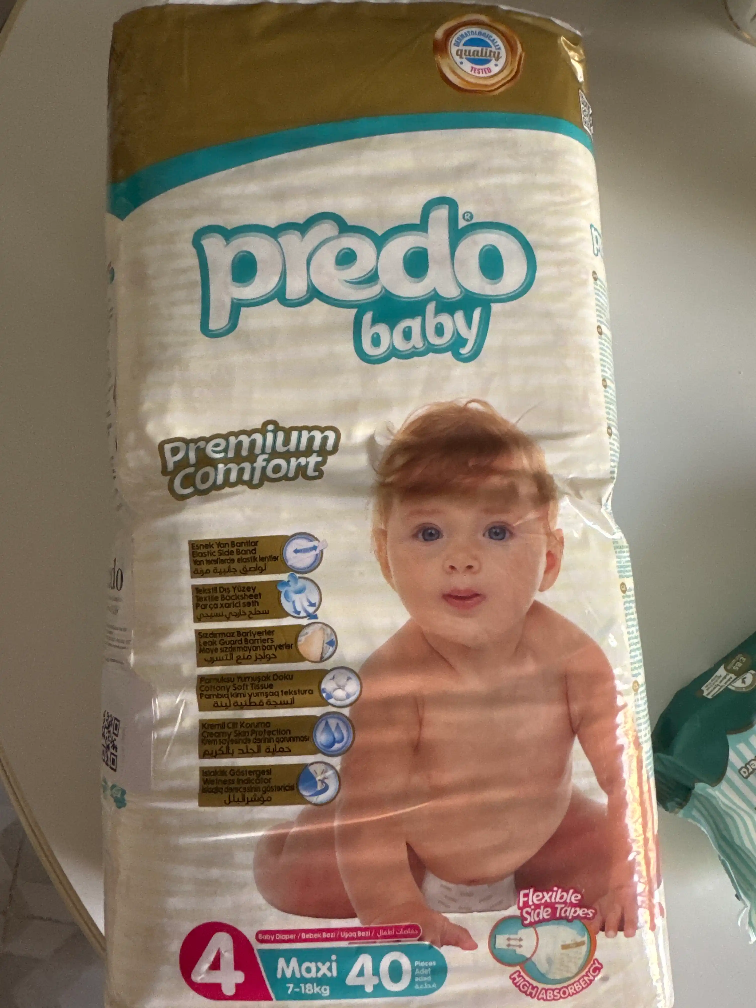 Predo Baby детские подгузники на липучках – мягкие, гипоаллергенные, размеры 1-6
