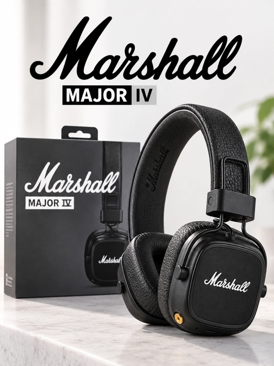 Marshall Major IV simsiz quloqchin, Bluetooth, mikrofonli, 80 soatgacha