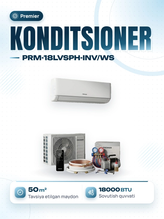 Premier PRM-18LVSPH-INV-WS konditsioneri
