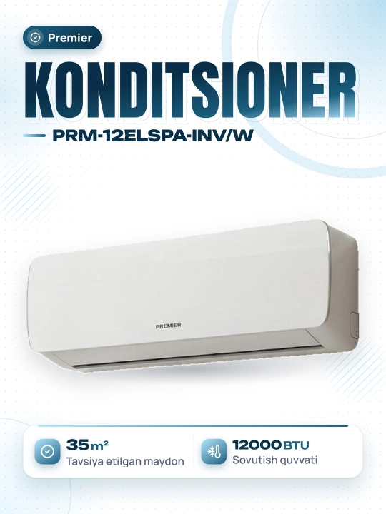 PREMIER ELUNA PRM-12ELSPA-INV inverterli konditsioneri, 12 000 BTU - 