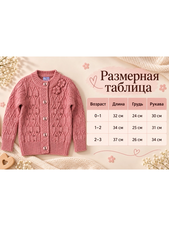 Детский кардиган, кардиган для девочек