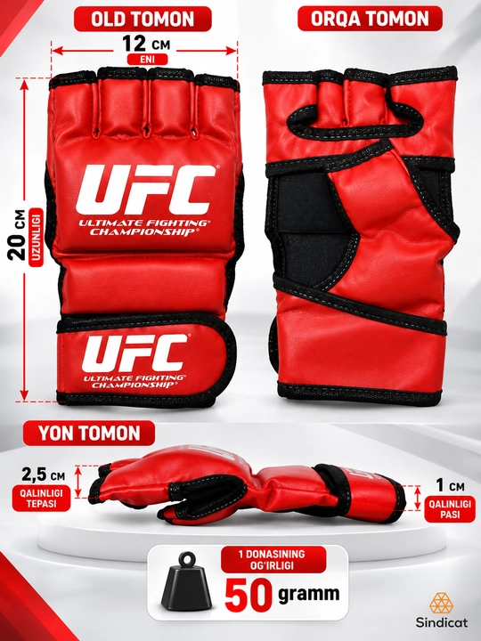 Перчатки UFC MMA для взрослых, для бокса и единоборств