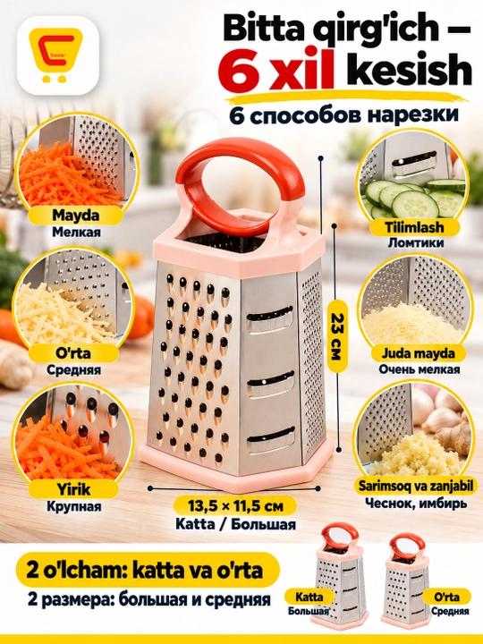 Тёрка, 6 сторон - 