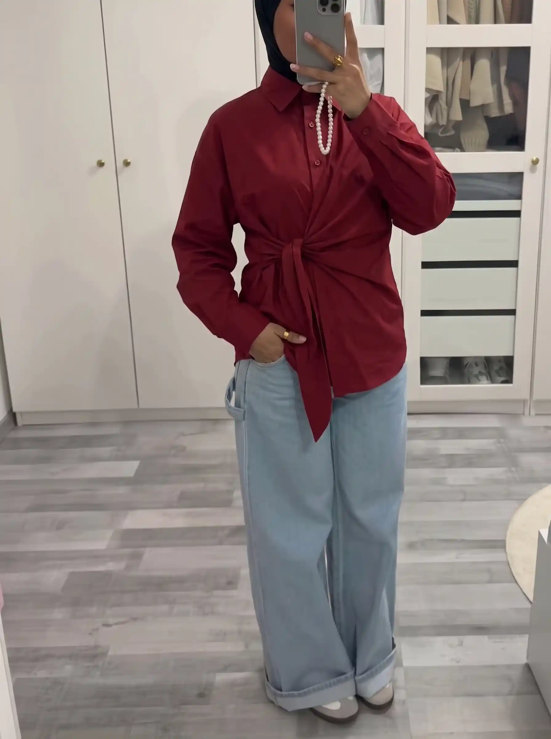 Ayollar o‘rama bluzka-rubashkasi, belbog‘li, uzun yengli S–2XL — ELLY FASHION