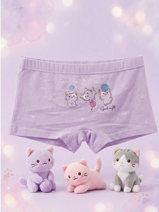Трусики хлопковые детские для девочек, L (2-4 года) и XL (5-7 лет) - 