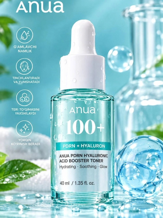 Anua PDRN Glow 100 Starter Kit увлажняющий крем для лица с гиалуроновой кислотой - 