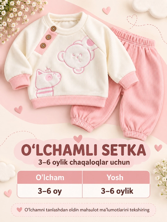 Комплект для новорождённых, мягкие хлопковые штанишки и кофта, двойка для девочек