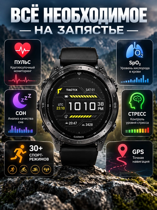 GS TACTIX8 - premium multisport aqlli soati