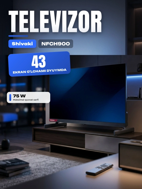 Televizor Shivaki NFCH900 43 Google Tv Full HD - 