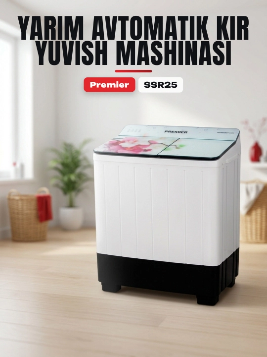 Kir yuvish mashinasi, yarim avtomatik prmwm07-SSR25 - 