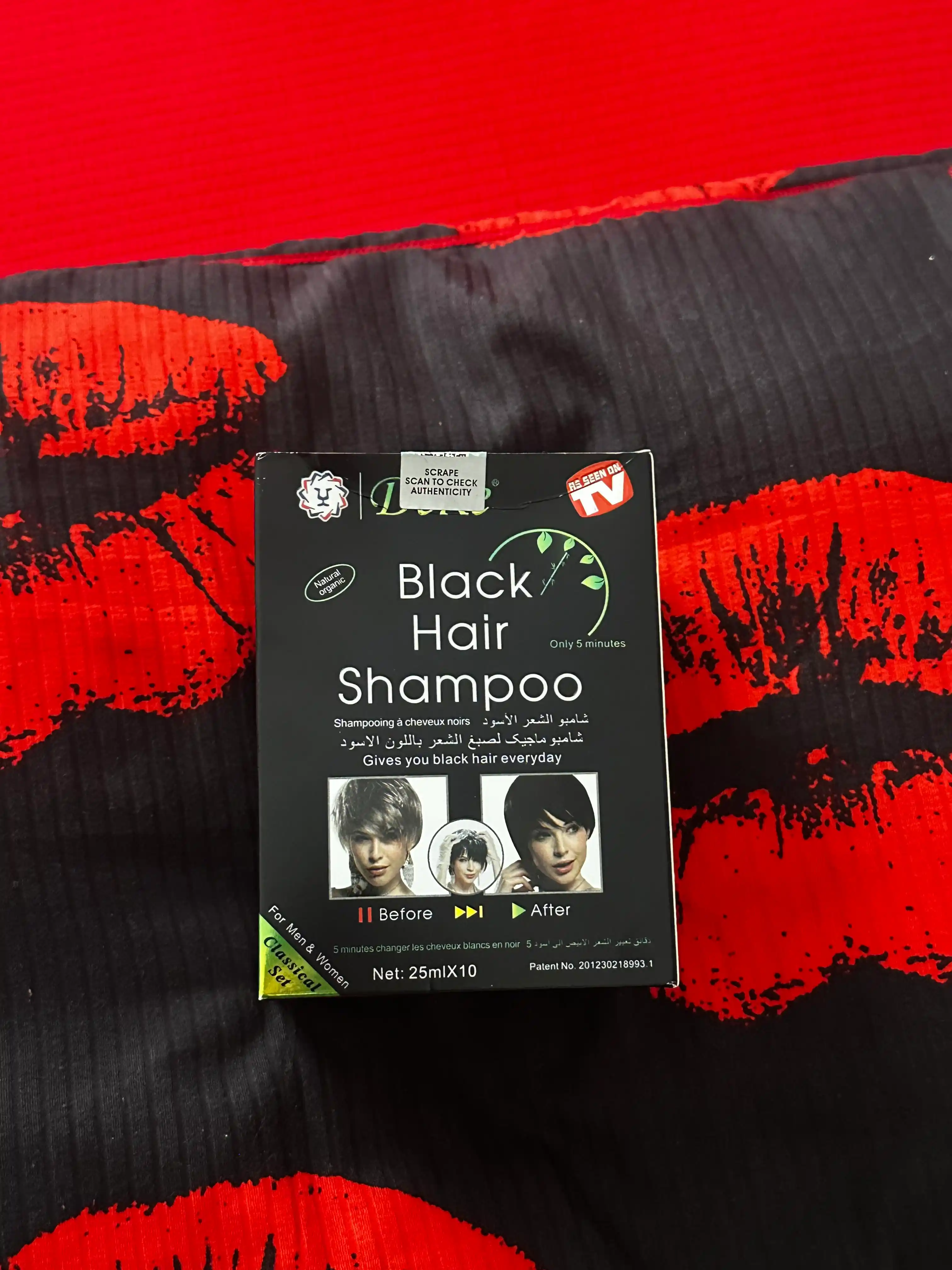 Шампунь краска для волос Dexe Black Hair чёрный против седины, 10 шт