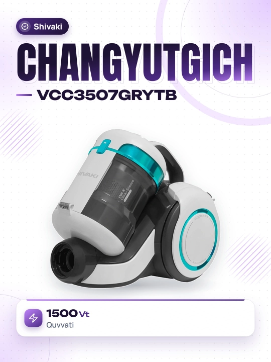 Changyutgich Shivaki VCC3507GRYTB, 1500 Vt - 