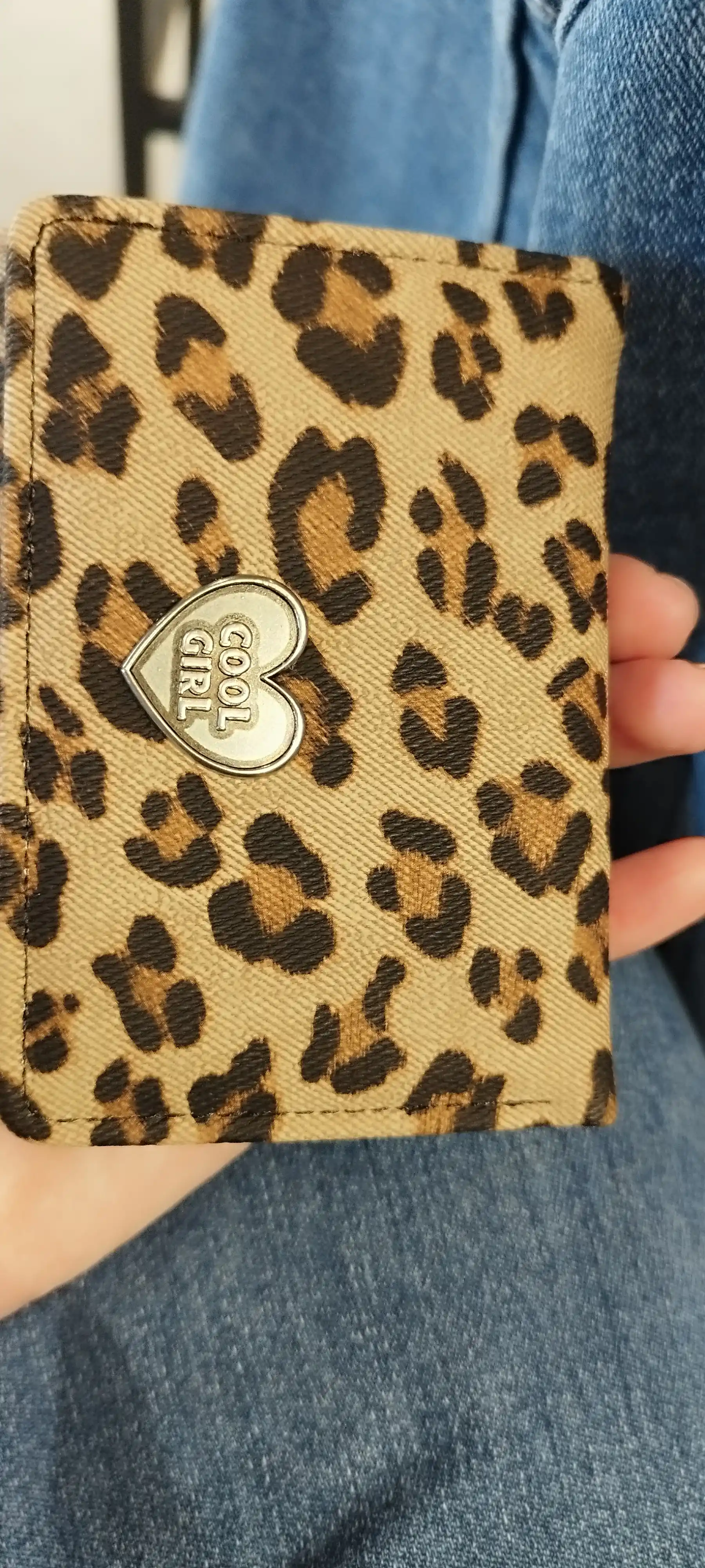 Leopard printli ayollar mini-hamyoni, kartalar va pullar uchun organayzer, kartxolder