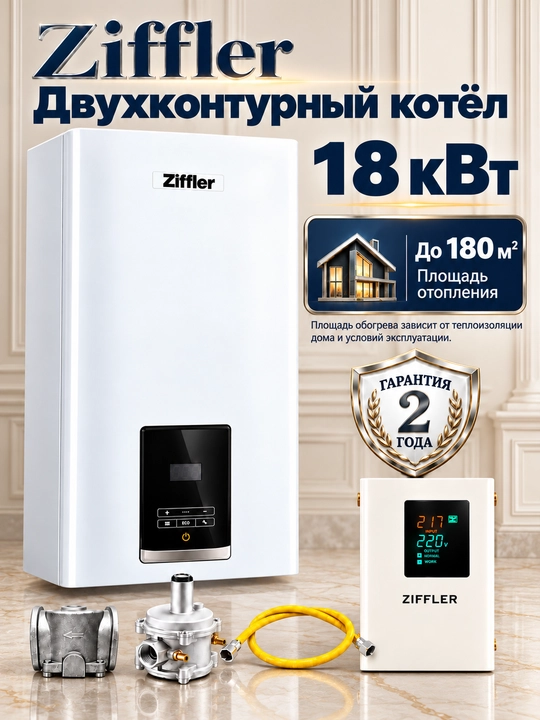 Ziffler Katyol 18 kVt ikki konturli gaz qozoni Kotyol - 