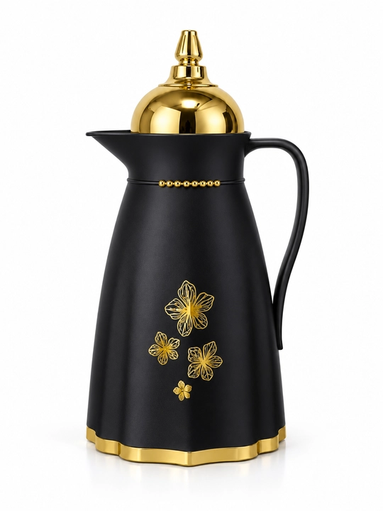 Вакуумный термос-кувшин Evde Home Goods, 1 л, со стеклянной колбой - 