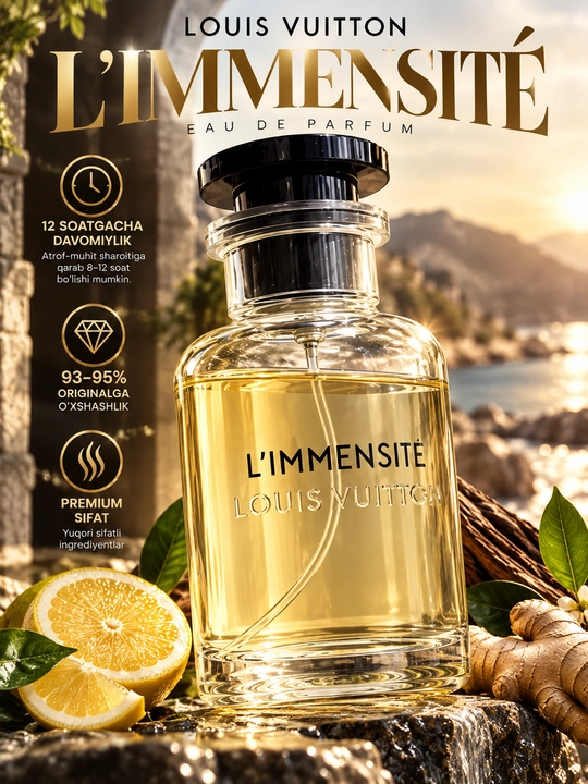 Erkaklar atiri LOUIS VUITTON L’IMMENSITE 100 ml Erkaklar uchun atir erkaklar parfum suvi - 