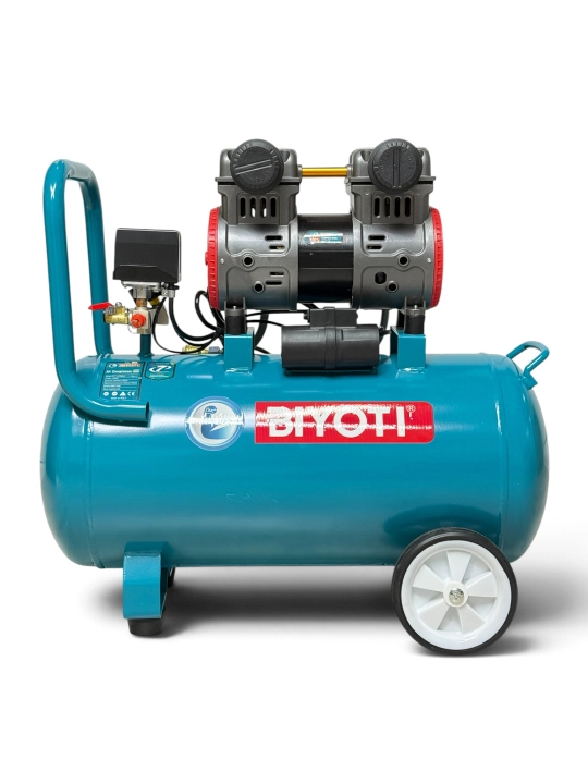 Компрессор воздушный BIYOTI BYT-AC50LA, безмасляный, 50 л, 1490 Вт, 8 бар