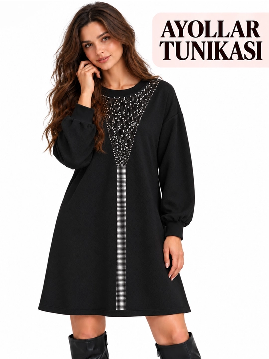 Ayollar tunikasi, qishki issiq tunika, standart o‘lcham 48-50-52