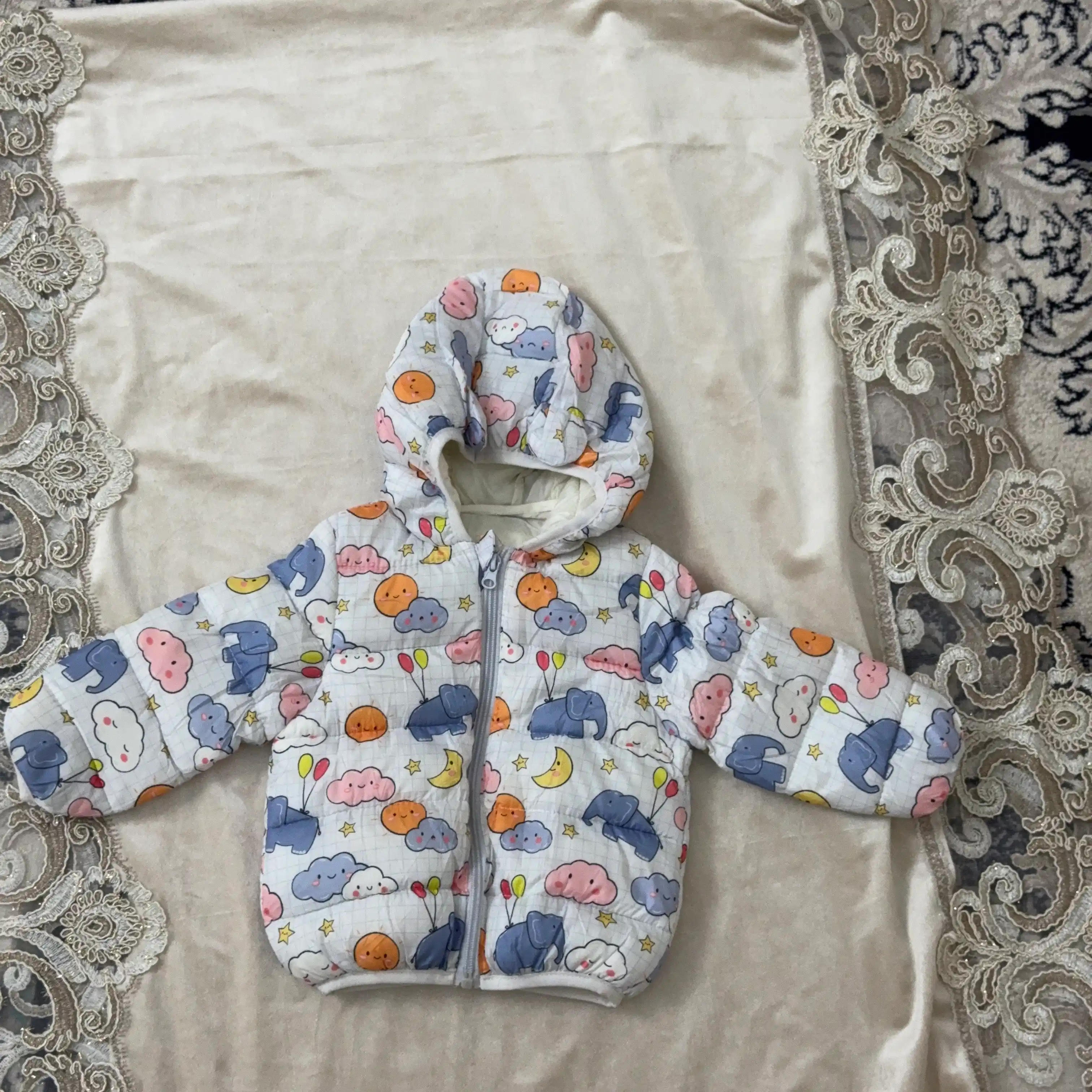 Qizlar 2 yoshdan 6 yoshgacha uchun kurtka — Issiq, suv o‘tkazmaydigan bolalar kurtka
