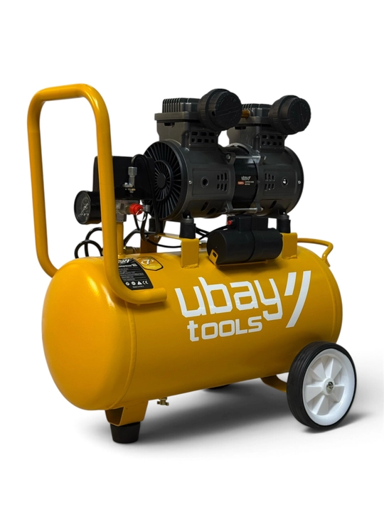 Компрессор воздушный UBAY UB-AC24L, безмасляный, 24 л, 1300 Вт, 8 бар
