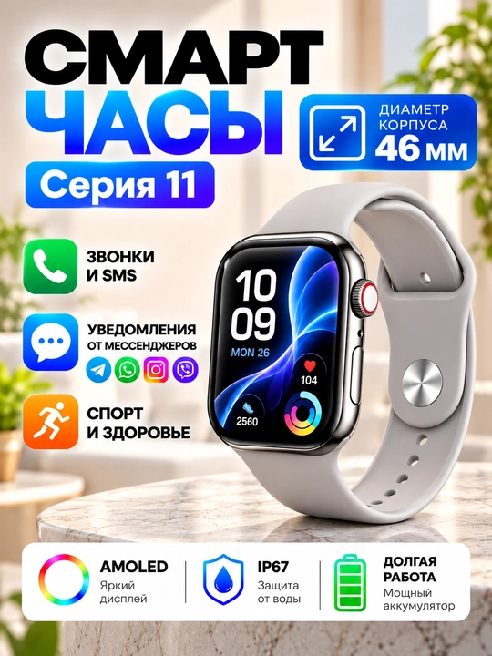 SMART WATCH, смарт-часы, для женщин и мужчин, bluetooth звонки и SMS - 