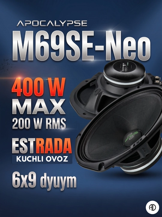 Apocalypse AP-X69A avtomobil kalonkalari (6x9 dyuym, 400 W) - 