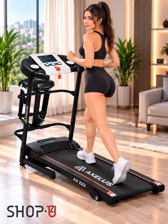 Yugurish yo'lagi Ax 222, ozish va fitness uchun, 100 kggacha mos