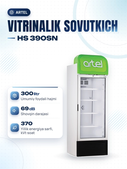 Artel HS 390SN displeyli muzlatgich - 