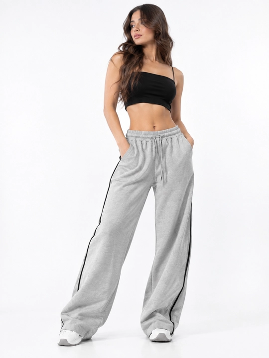 Ayollar uchun keng triko sport shimlari, oversize model, qulay kundalik sport kiyimi