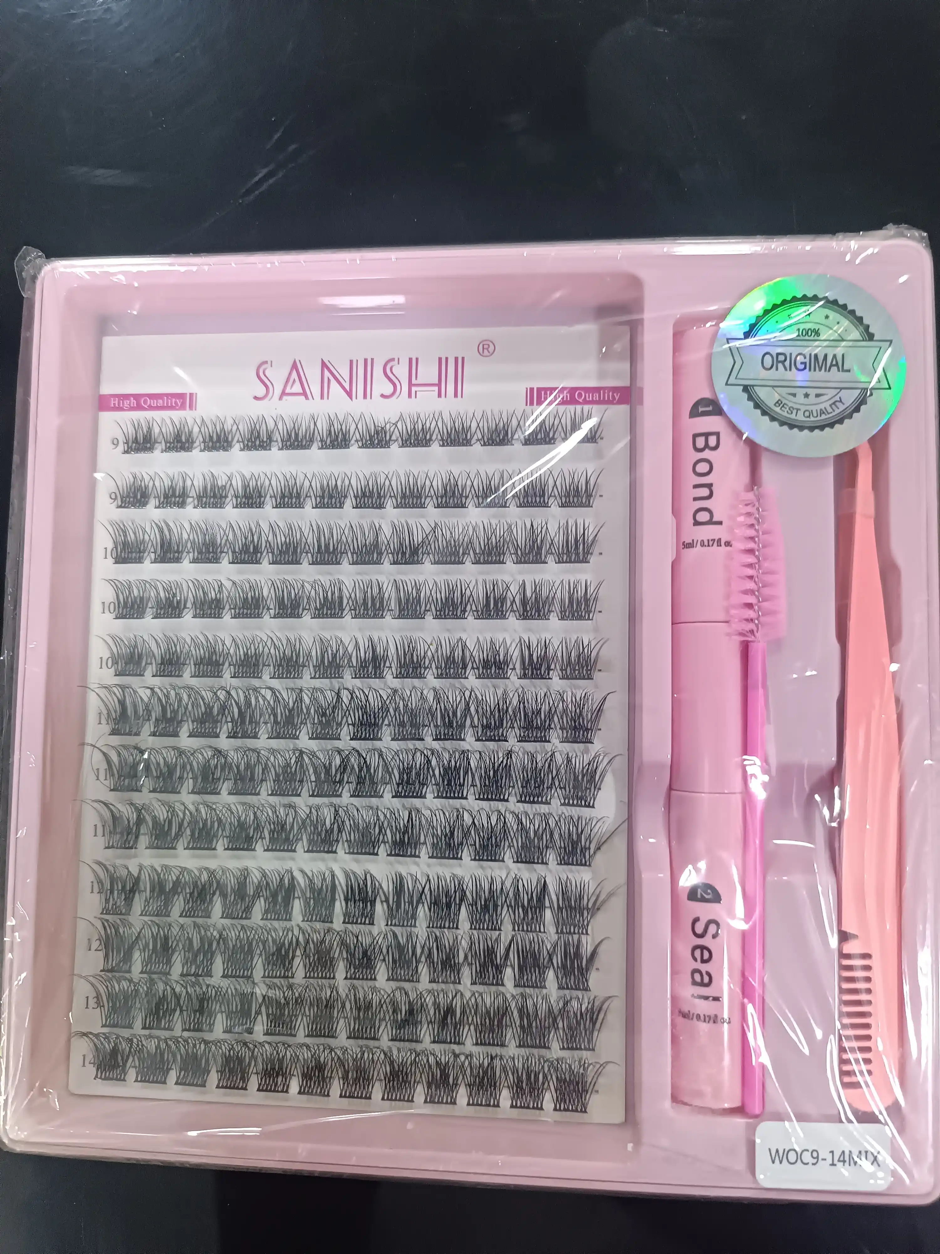 Ko‘zlarni ifodali pardozlash uchun va taroqli 3D SANISHI ustma-ust qo‘yiladigan kipriklar
