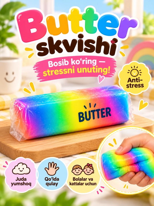 Антистресс Squishy масла, мягкая игрушка сквиши для снятия стресса