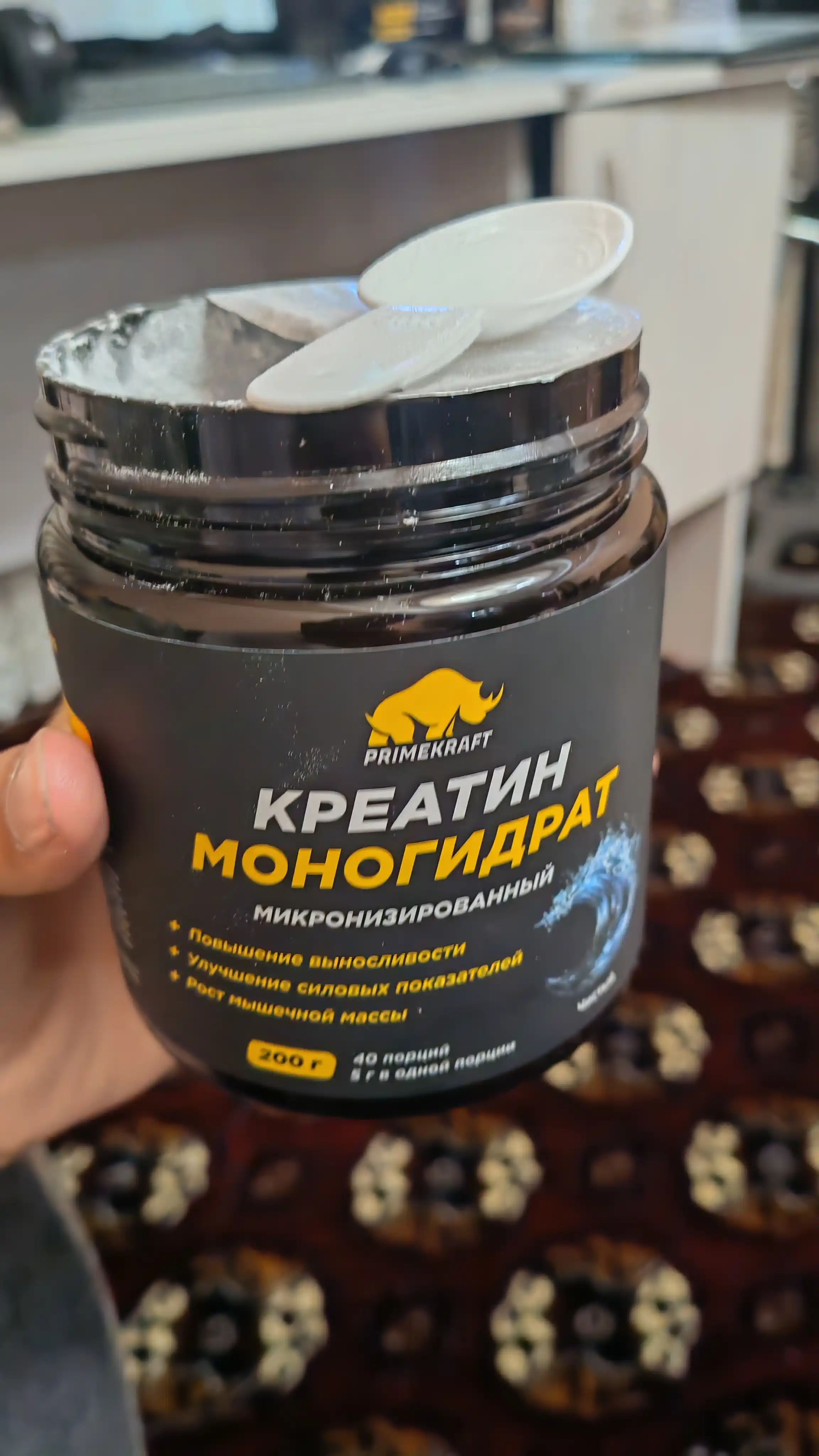 Креатин моногидрат Creatine Primekraft, 200 г, 40 порций