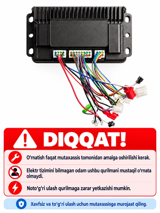 Kontroller miya elektroskuter uchun 48-72v 500-1000w