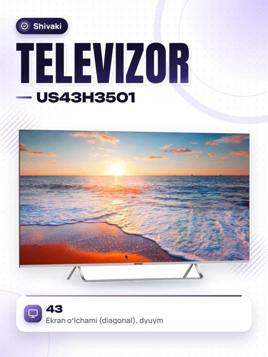Shivaki us43h3501 televizori - 