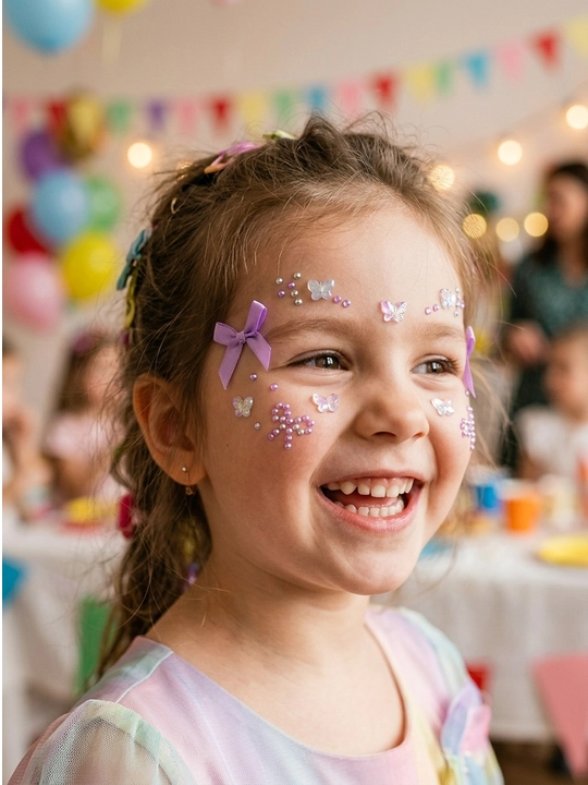 Стразы для лица и ногтей самоклеящиеся, 3D фигурные наклей, декоративные камни для макияжа