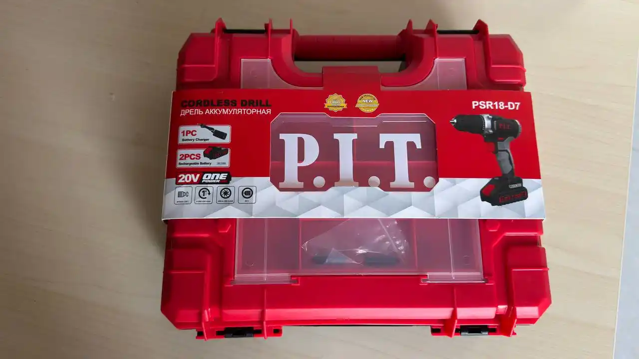 P.I.T. PSR18-D7 akkumulyatorli drel (2 AKB, ZU)