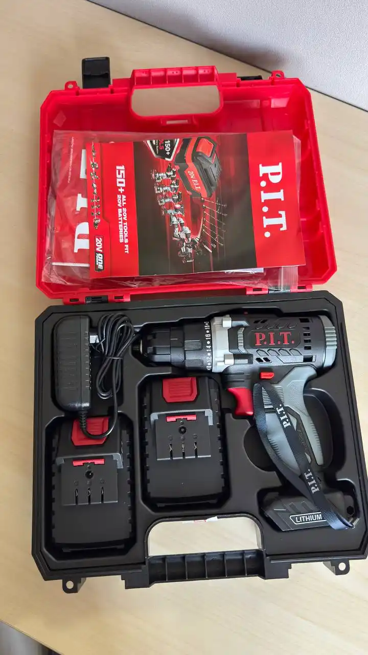 P.I.T. PSR18-D7 akkumulyatorli drel (2 AKB, ZU)
