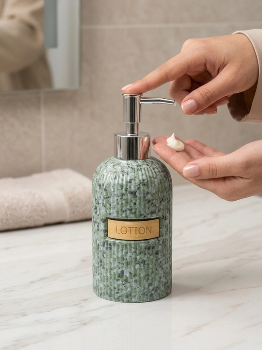 Дозатор для жидкого мыла настольный, керамический, премиум дизайн