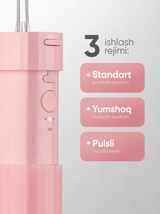 Ирригатор Revyline RL 640, подарочный набор с электрической зубной щеткой Cloud Dancer