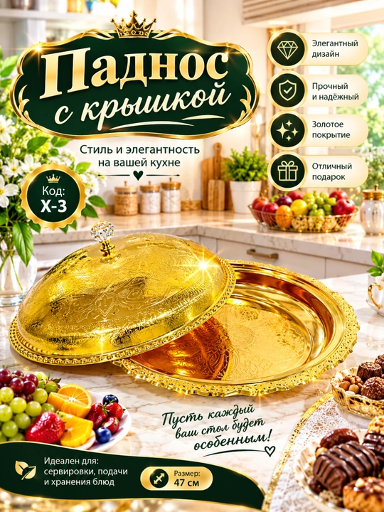 Поднос с крышкой - 