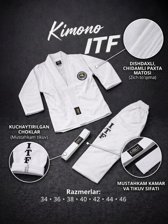 Форма для Тхэквондо ВТФ Taekwondo ITF - Добок