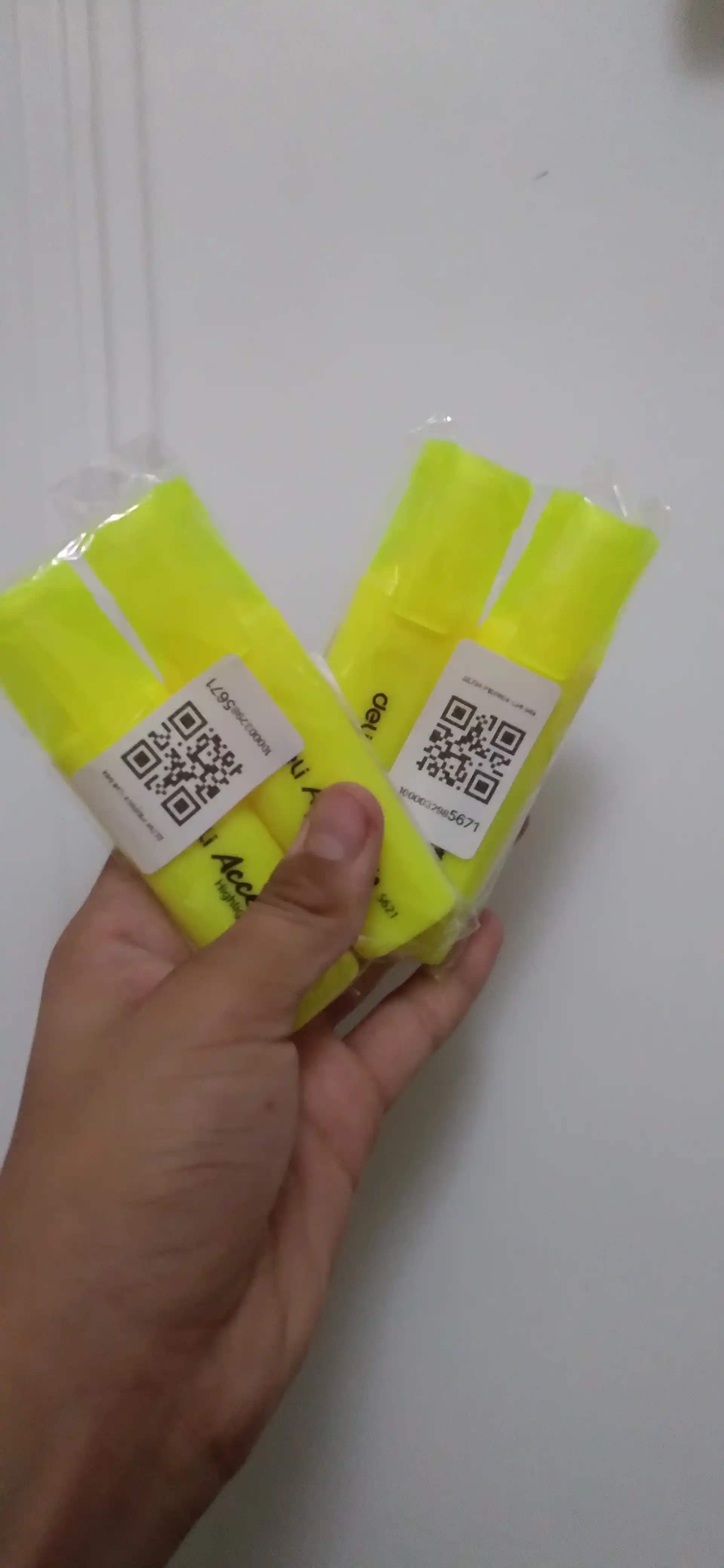 Marker Deli ES621, sariq, 2 donadan