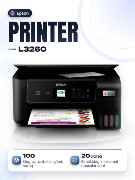 Oqimli printer Epson L3260 - 