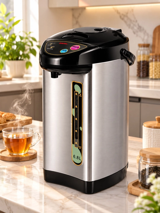 Elektr termopot, termopot 6.8 litr, suv qaynatgich, issiq suv dispenseri