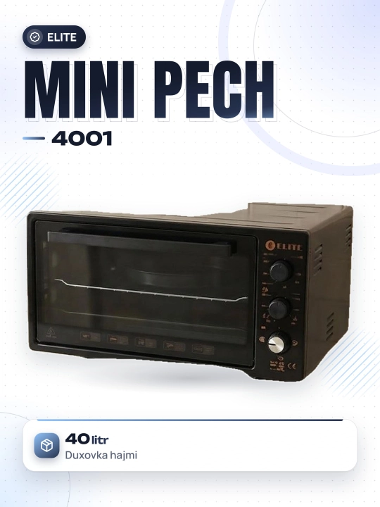 Mini pech Elite 4001. Hajmi 40 litr - 