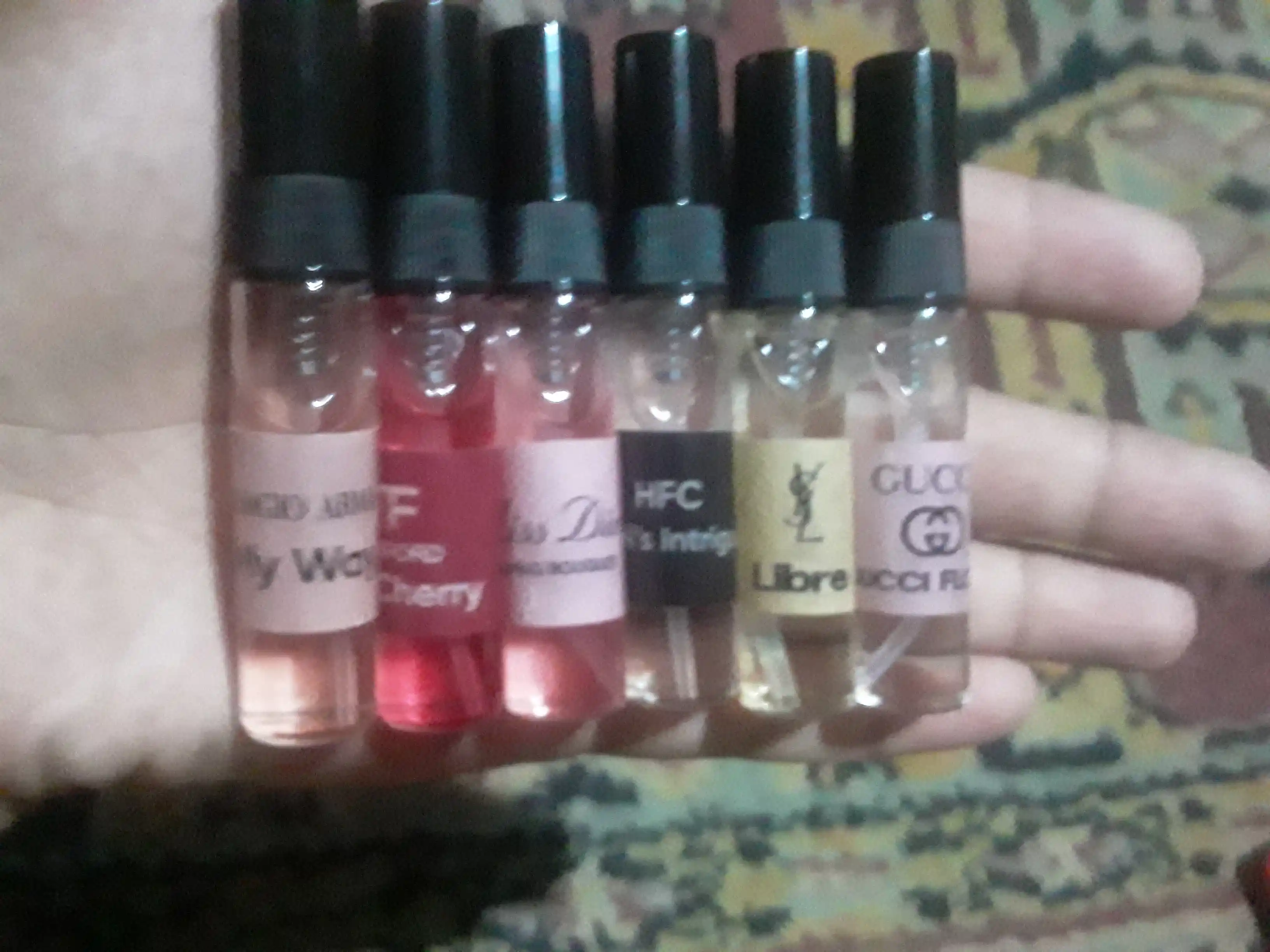Набор духов для женщин Gucci Flora, Miss Dior, Devil's Intrigue, Libre, Lost Cherry, 6 в 1