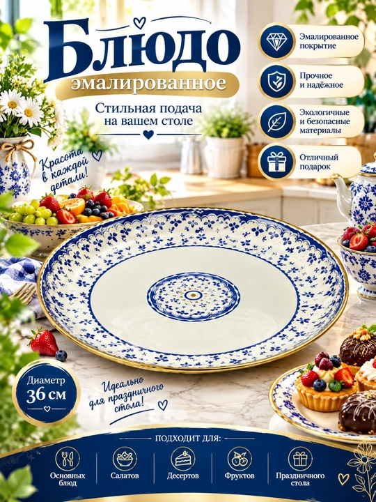 Блюдо Эмалированное - 